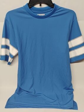 NFL Light Blue Short Sleeve Jersey with White Sleeve Stripes